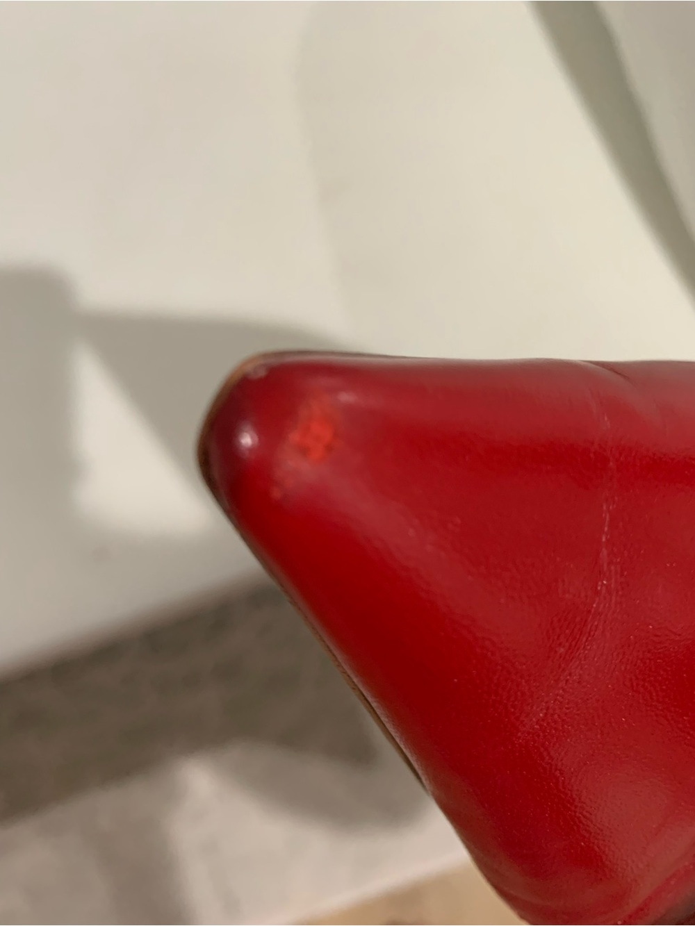Sam Edelman Red Pointed Slingback Flats with Gold Accent - Picture 4 of 4